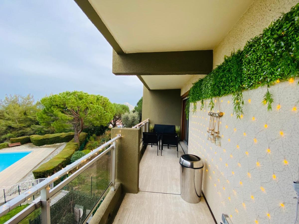 Appartement Cote D'Azur Plage - Piscine - Tennis Villeneuve-Loubet Dış mekan fotoğraf